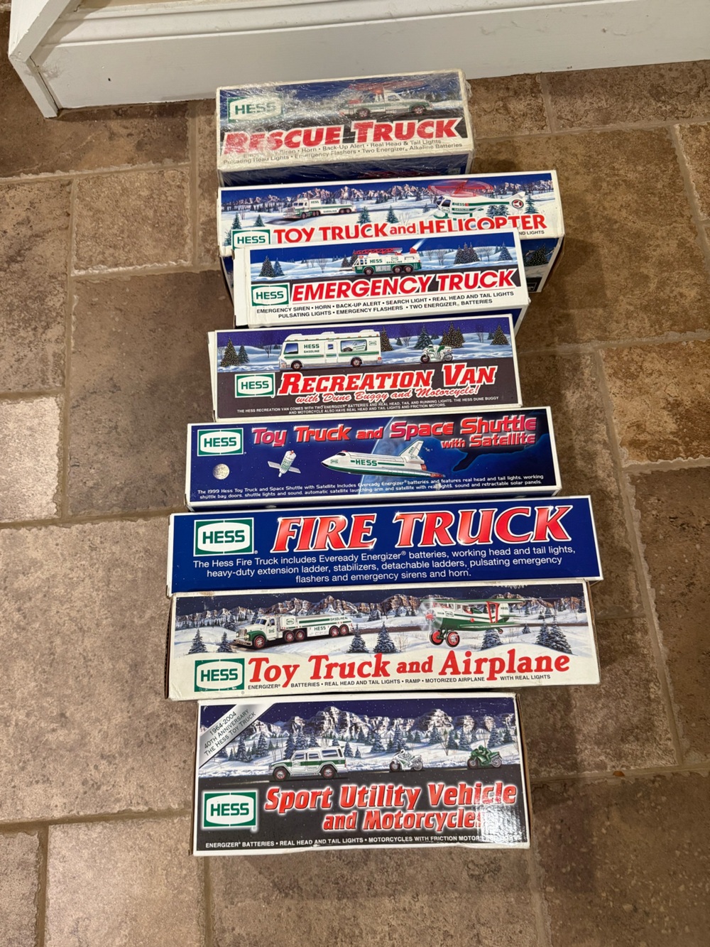 NIB HESS 8 Collectible Toy Truck & Tank Box Lot